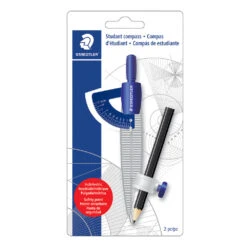 Staedtler Student Compass & Pencil - Silver/Blue