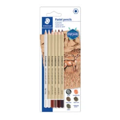 Staedtler Pastel Pencil Lumograph - 6 Pack