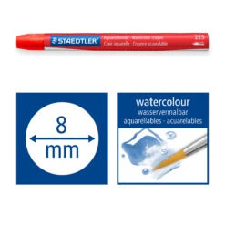 Staedtler Watercolour Crayons - Assorted Colours (Pack Of 12) 10 Staedtler Watercolour Crayons - Assorted Colours (Pack Of 12) -Drawing Tools & Stationery-Staedtler 223 C12 4