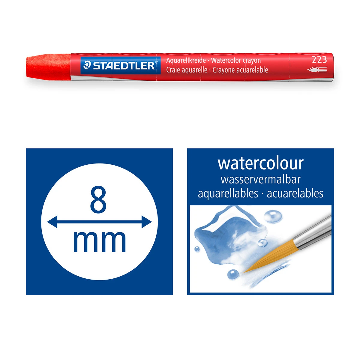 Staedtler Watercolour Crayons - Assorted Colours (Pack Of 24) 6 Staedtler Watercolour Crayons - Assorted Colours (Pack Of 24) - Image 4