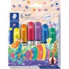 Staedtler Noris Gel Twist Crayons - Basic - Assorted Colours (Pack Of 6) -Drawing Tools & Stationery-Staedtler 2390 C6