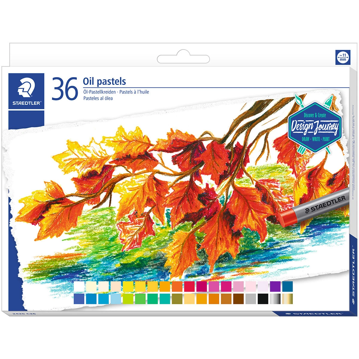 Staedtler Karat Oil Pastels - Assorted Colours (Tin Of 36) 3 Staedtler Karat Oil Pastels - Assorted Colours (Tin Of 36)