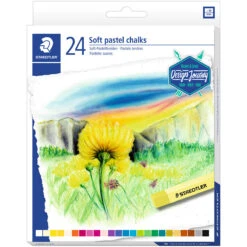 Staedtler Karat Soft Pastel Chalks - Assorted Colours (Pack Of 24)