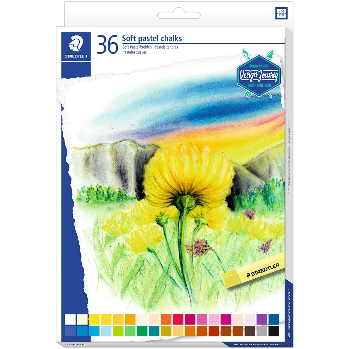Staedtler Karat Soft Pastel Chalks - Assorted Colours (Pack Of 36) 3 Staedtler Karat Soft Pastel Chalks - Assorted Colours (Pack Of 36)