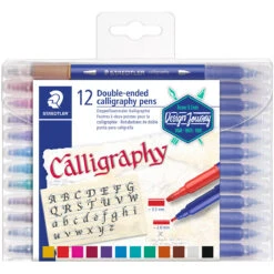 Staedtler Duo Calligraphy Marker - Assorted Colours (Wallet Of 12)