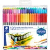 Staedtler Double Ended Fibre Tip Pens - Assorted Colours (Wallet Of 120) 2 Staedtler Double Ended Fibre Tip Pens - Assorted Colours (Wallet Of 120) -Drawing Tools & Stationery-Staedtler 3200 TB120