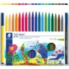 Staedtler Noris Fibre Tip Pens - Assorted Colours (Box Of 20) 2 Staedtler Noris Fibre Tip Pens - Assorted Colours (Box Of 20) -Drawing Tools & Stationery-Staedtler 326 C20