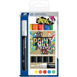 Staedtler Lumocolor Paint Markers - Assorted Colours (Pack Of 6)