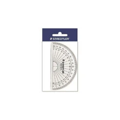 Staedtler Protractor, Tinted Plastic 4", 100mm, 180 Degrees With Beveled Edges