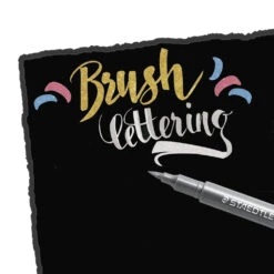 Staedtler Metallic Brush Lettering Markers - 1.2mm Bullet Tip - 5 Pack (8321TB5A6) -Drawing Tools & Stationery-Staedtler 5ea969e51a56e4b7d7b36f3d9e4895c71a0c85ba square3003955 4