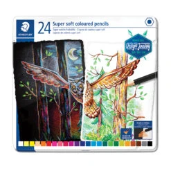 Staedtler Coloured Pencil Super Soft - Tin - 24 Pack (149C M24)