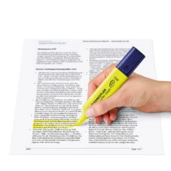 Staedtler Textsurfer Chisel Tip Classic Highlighter - Yellow - 10 Pack -Drawing Tools & Stationery-Staedtler 7a6f51fce78dbf59a44d469f26edb2b5a32521d3 square61499 4