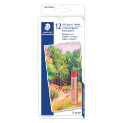 Staedtler Soft Pastels Chalk, Assorted, 12 Pack