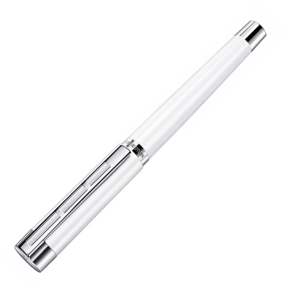 Staedtler Premium Resina Rollerball Pen - White 4 Staedtler Premium Resina Rollerball Pen - White - Image 2