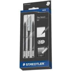 Staedtler Sketching Pencils And Extender (Pack Of 3)