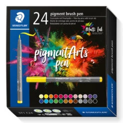 Staedtler Pigment Arts Brush Pen Set Of 24