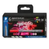 Staedtler Pigment Arts Brush Pen Set Of 6 Reds & Pinks -Drawing Tools & Stationery-Staedtler SD00008 RP Staedtler Pigment Arts Brush Pen Set of 6 Reds Pinks P1
