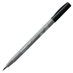 Staedtler Pigment Arts Soft Brush Pen -Drawing Tools & Stationery-Staedtler SD00015 IBK Staedtler Pigment Arts Soft Brush Pen Intense Black P1