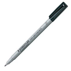 Drawing Tools & Stationery-Staedtler -Drawing Tools & Stationery-Staedtler SD03544 BK ZZZ Staedtler Lumocolor Marker Pen non permanent Fine Black P2