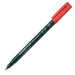 Staedtler Lumocolor Marker Pen Permanent Fine -Drawing Tools & Stationery-Staedtler SD03615 RD ZZZ Staedtler Lumocolor Marker Pen Permanent Fine Red P2