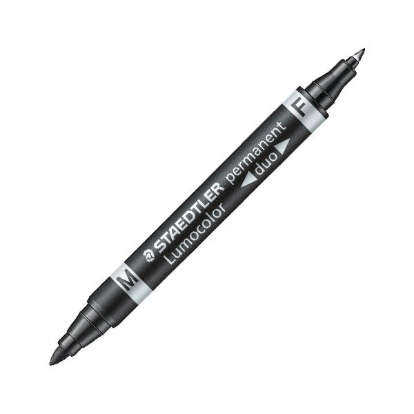 Staedtler Lumocolor Duo Twin Bullet Tip Permanent Marker 3 Staedtler Lumocolor Duo Twin Bullet Tip Permanent Marker
