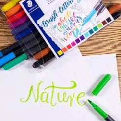 Staedtler Double-Ended Lettering Brush Pens Set Of 12 -Drawing Tools & Stationery-Staedtler SD66689 Staedtler Double Ended Lettering Brush Pens Set of 12 DTL2 P2