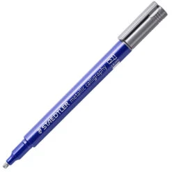 Drawing Tools & Stationery-Staedtler -Drawing Tools & Stationery-Staedtler SD86762 SI Staedtler Design Journey Metallic Calligraphy Pen Silver P3