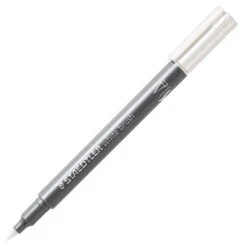 Staedtler Design Journey Metallic Brush Pen -Drawing Tools & Stationery-Staedtler SD86767 WH Staedtler Design Journey Metalic Brush Pen White P3