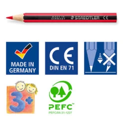 Staedtler Noris Half Length Coloured Pencils Set Of 12 -Drawing Tools & Stationery-Staedtler SD92933 Staedtler Noris Half Length Coloured Pencils Set of 12 DTL3 P2