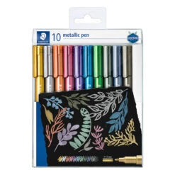 Staedtler Metallic Pen Wallet Of 10