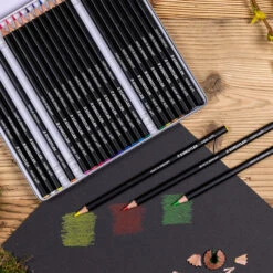 Staedtler Design Journey Super Soft Coloured Pencils Tin Of 24 -Drawing Tools & Stationery-Staedtler SD92950 Staedtler Design Journey Super Soft Coloured Pencils Tin of 24 DTL2 P2