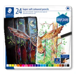 Staedtler Design Journey Super Soft Coloured Pencils Tin Of 24