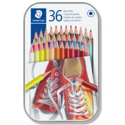 Staedtler Coloured Pencils Tin Of 36 Assorted Colours