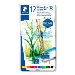 Staedtler 100% PEFC Watercolour Pencils - Metal Tin Of 12