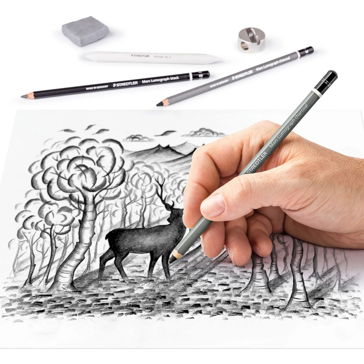 Staedtler Design Journey Charcoal Set 6 Staedtler Design Journey Charcoal Set - Image 4