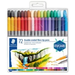 Staedtler Design Journey Doubled-Ended Fibre Tip Pens 72 Assorted Colours