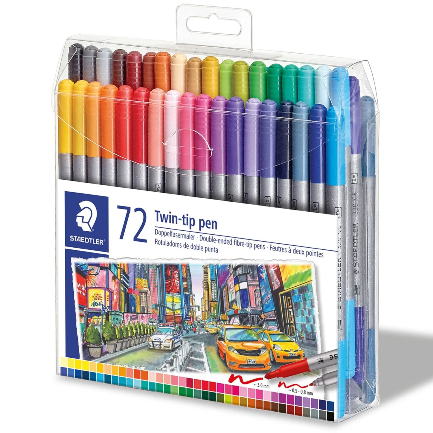 Staedtler Design Journey Doubled-Ended Fibre Tip Pens 72 Assorted Colours 4 Staedtler Design Journey Doubled-Ended Fibre Tip Pens 72 Assorted Colours - Image 2