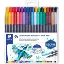 Staedtler Design Journey Dual Tip Watercolour Brush Pen Pack Of 36