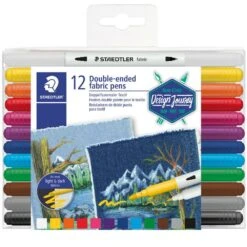 Staedtler Design Journey Duo Tipped Fabric Marker 12 Pack