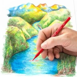 Staedtler Design Journey Full Watercolour Pencils Tin Of 12 -Drawing Tools & Stationery-Staedtler design journey full watercolour pencils tin of 12 p15307 50123 zoom