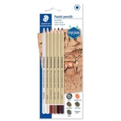 Staedtler Design Journey Mars Lumograph Pack Of 6 Assorted Pastel Pencils