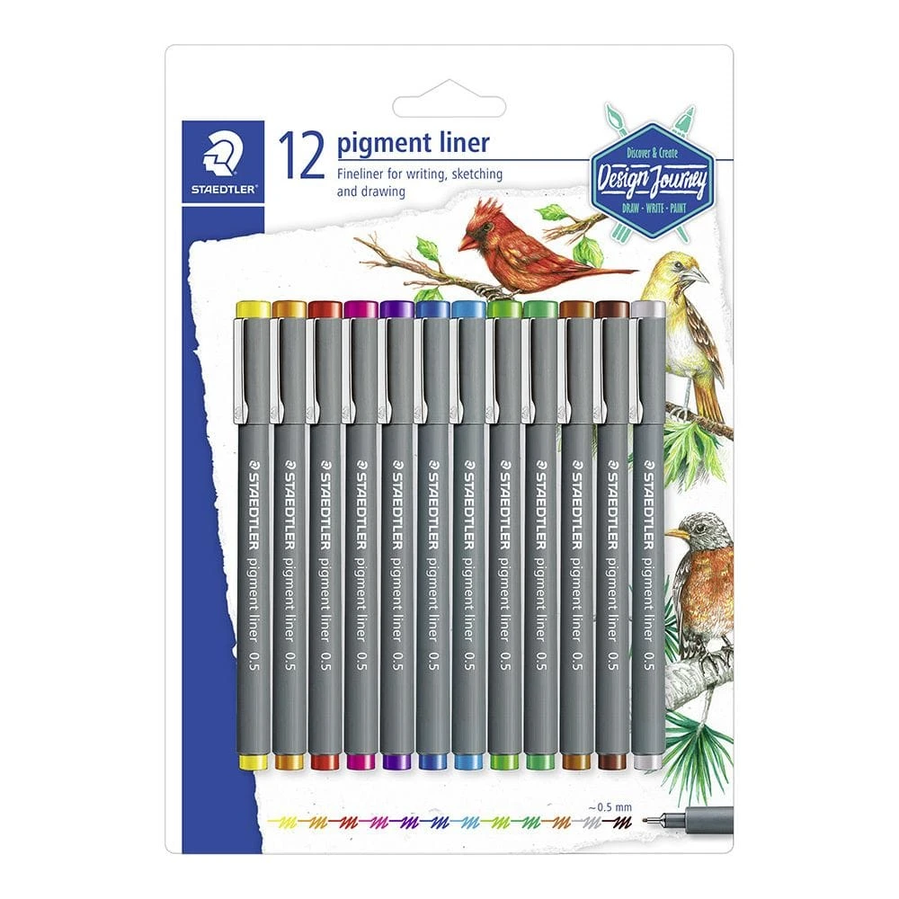 Staedtler Design Journey Pigment Liner Pack Of 12 3 Staedtler Design Journey Pigment Liner Pack Of 12