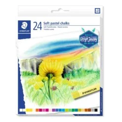 Staedtler Design Journey Soft Pastel Chalks Box Of 24 Assorted Colours