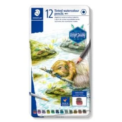 Staedtler Design Journey Tinted Watercolour Pencils 12 Tin