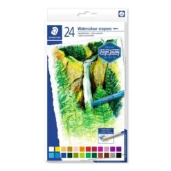 Staedtler Design Journey Watercolour Crayons Box Of 24 Assorted Colours