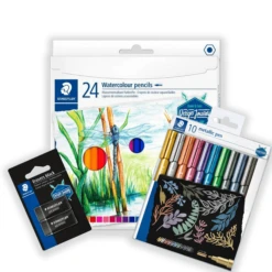 Drawing Tools & Stationery-Staedtler -Drawing Tools & Stationery-Staedtler drawing with ink and watercolours with kalliopi lyviaki full class set p19259 63169 zoom