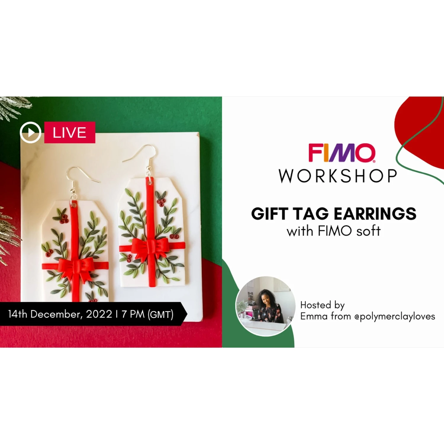 Staedtler FIMO Live Workshop Create Gift Tag Earrings With FIMO Soft - Image 2