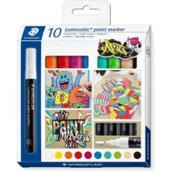 Staedtler Lumocolor Paint Marker Pack Of 10