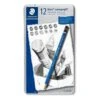 Staedtler Mars Lumograph Design & Drafting Pencils Tin Of 12 -Drawing Tools & Stationery-Staedtler mars lumograph design drafting pencils tin of 12 p511 63718 image
