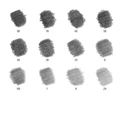 Staedtler Mars Lumograph Sketching & Drawing 12 Tin -Drawing Tools & Stationery-Staedtler mars lumograph sketching drawing 12 tin p514 62637 zoom